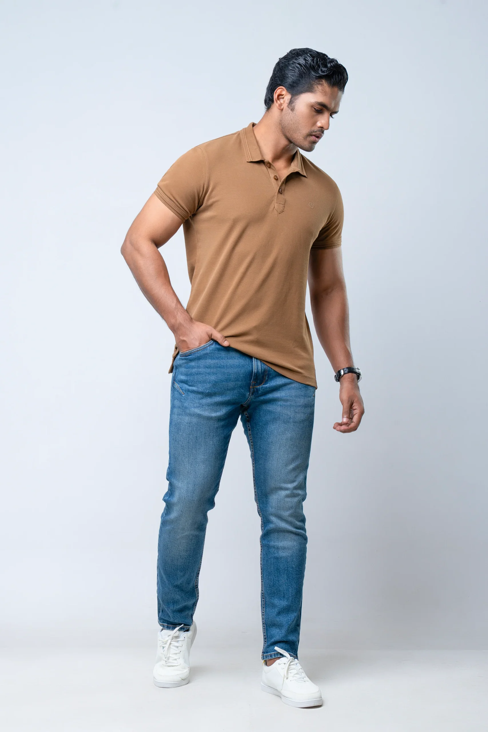 DSC02232 Regular Fit Solid Polo Shirt - Image 1
